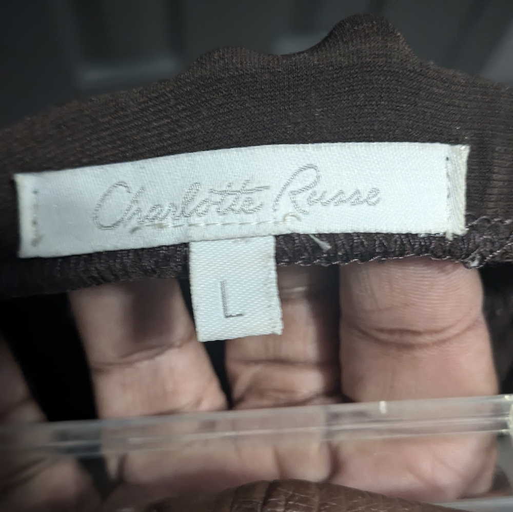 Charlotte Russe Brown Halter Dress
